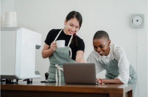 women laptop